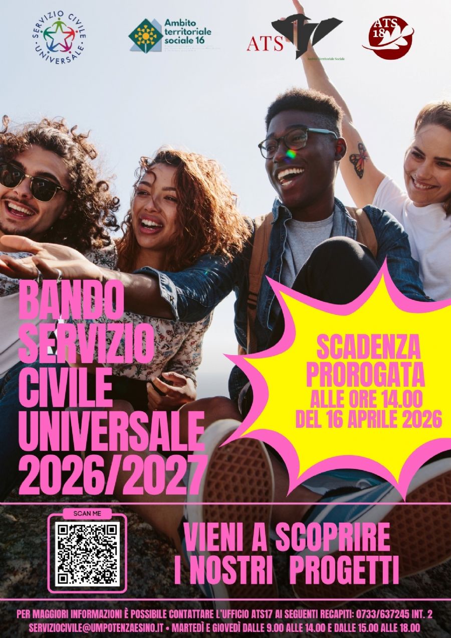 SERVIZIO CIVILE UNIVERSALE 2026/2027